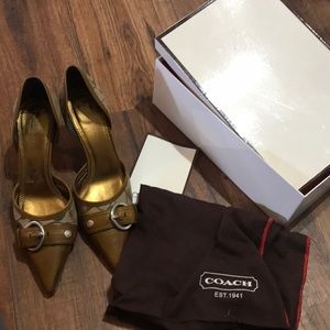 Authentic coach heels size 8